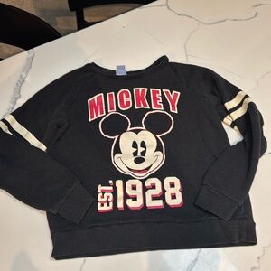 Vintage Mickey Mouse Sweatshirt 1928 with stripe sleeve